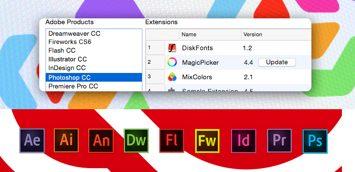 Extension Manager for Adobe Creative Suite/Cloud