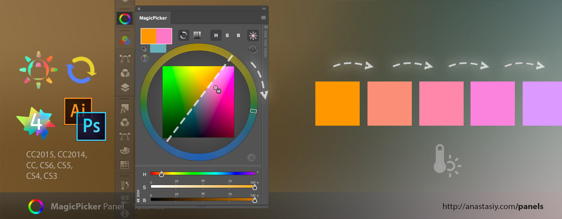 photoshop color wheel