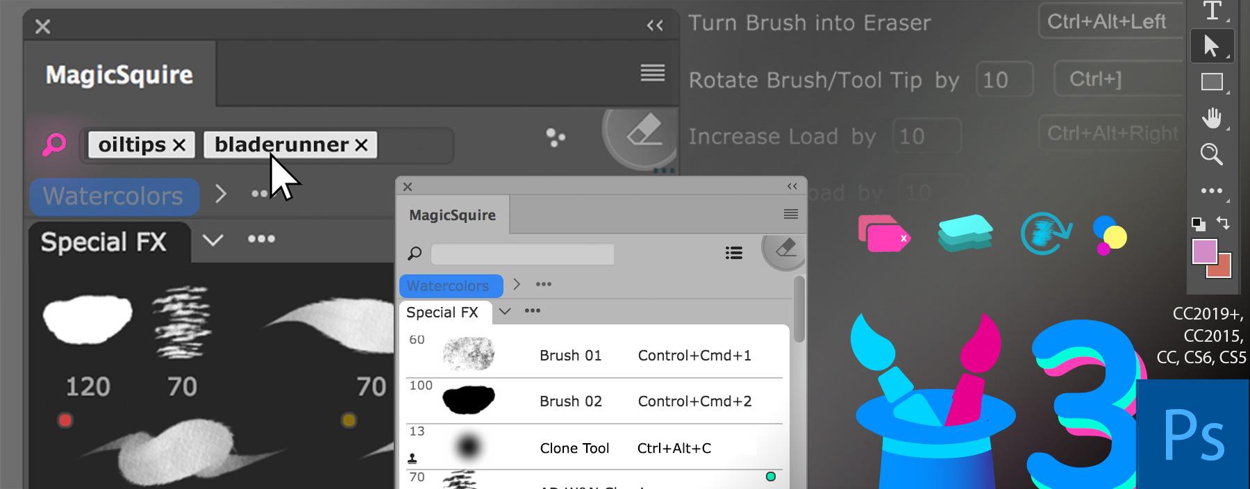 MagicSquire 3.1: Brush Tags improved, Collections speeded up, more