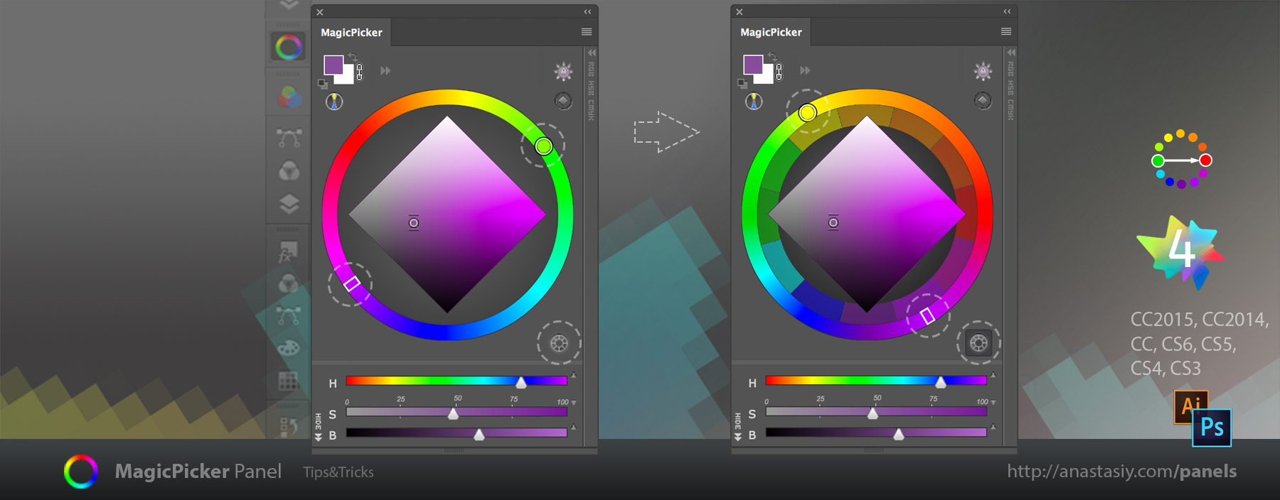 MagicPicker - switch to traditional color wheel
